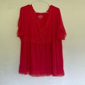 Pink Stretchy Torrid Top, 3